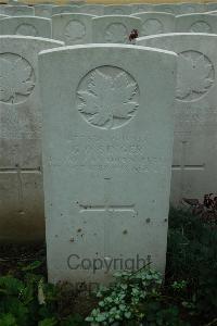 Canada Cemetery Tilloy Les Cambrai - Singer, George Oscar